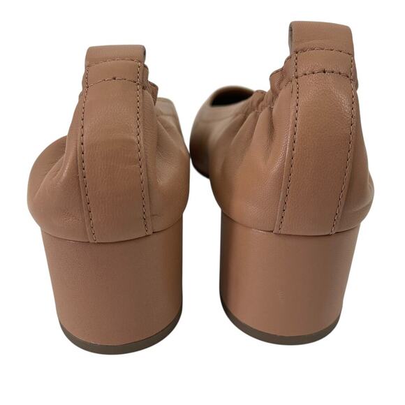 Everlane The Day Heel in Leather Blush Tan Size 10 Balletcore Round Toe - Picture 10 of 10